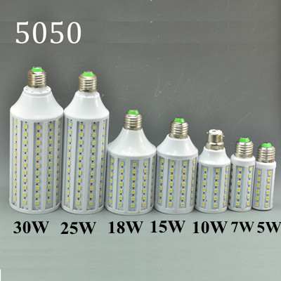 (image for) 5050 Corn Light Bulb Lamp E27 5W 10W 15W 18W 25W 30W High power Light Corn Lamp Bulb
